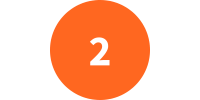 Orange circle with the number 2