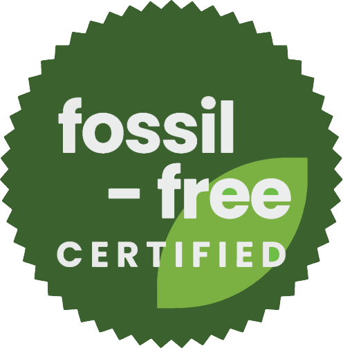 Fossil-Free Certified Logo