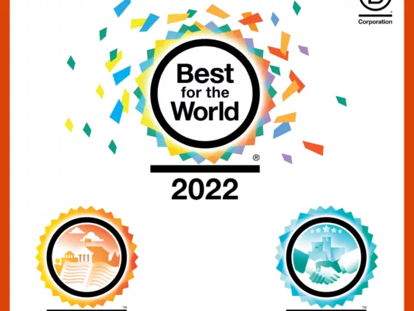 B Corp Best for the World 2022 in Governance and Customers